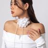 Elegant Rose Flower Clavicle Chain All-matched Necklace Women Bridal Adjustable Choker Mariage Jewelry Y2K Accessories