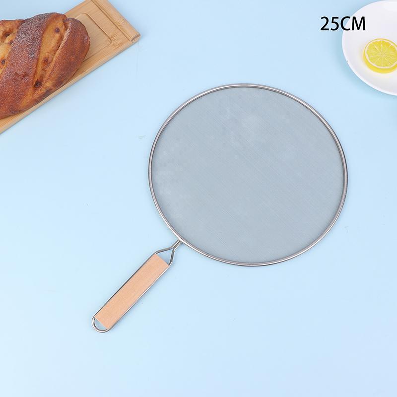 Cooking Frying Stainless Steel Anti Splatter Guard Oil Net Grease Splatter Screen Pan Mesh Guard Screen Splash Cover