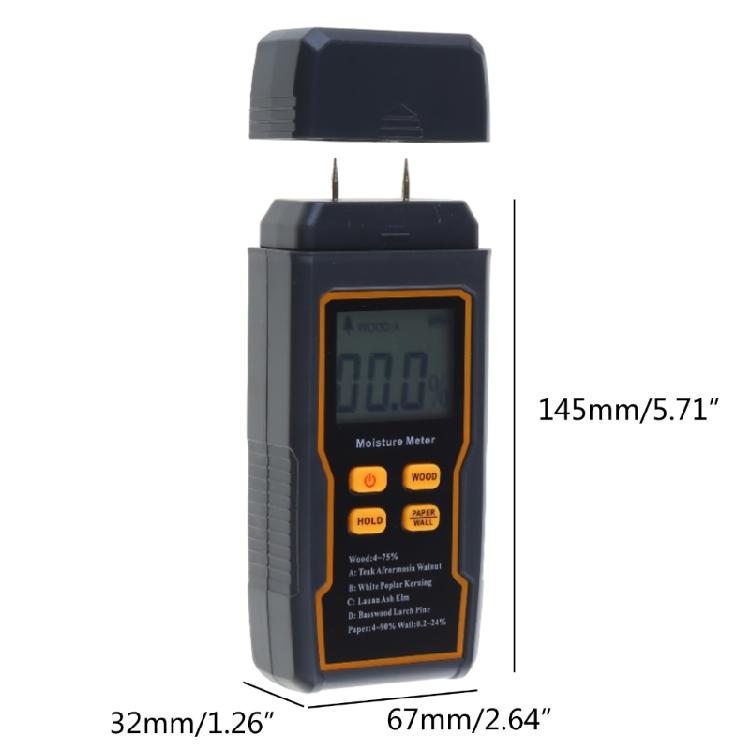Pin-Type Wood Moisture Meter Wood Humidity Detector Digital Water Leak Tester