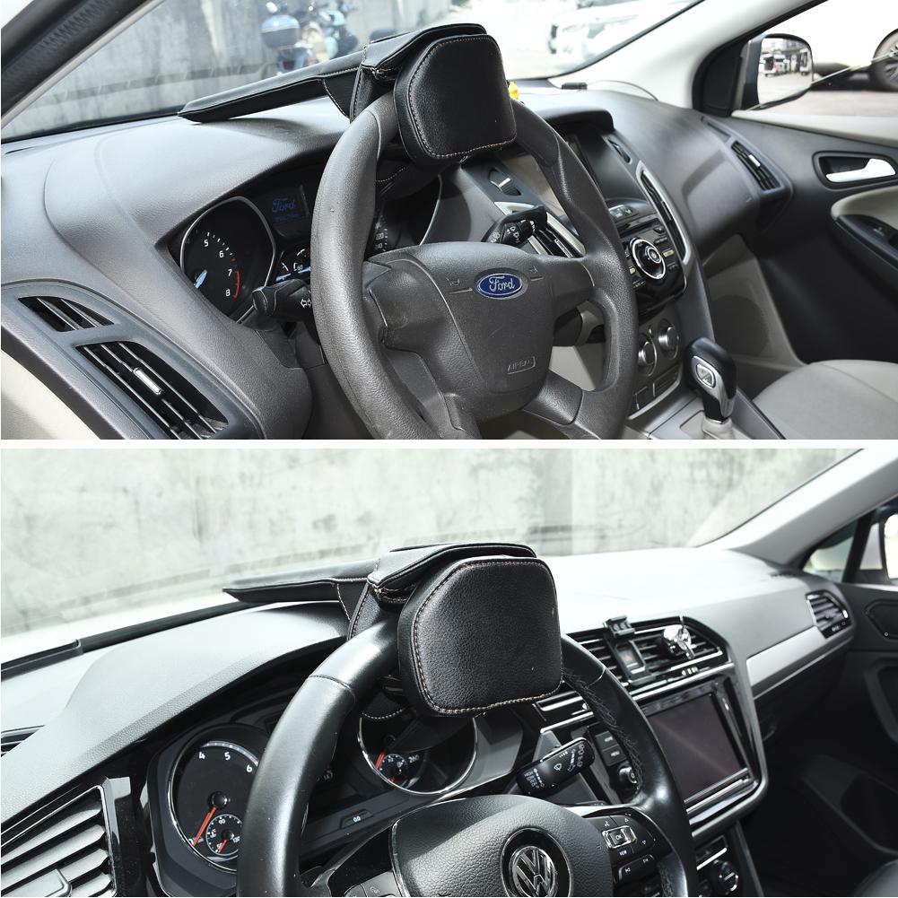 Dispositivo antifurto per bloccaggio del volante automatico, bloccaggio dello sterzo, bloccaggio dell'auto del furgone con 2 chiavi, bloccaggio dell'auto in metallo resistente