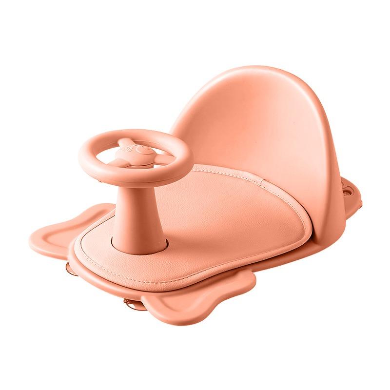 

Baby Shower Seat Portable Shower Stand for Newborns and Young Children Children s Growth Accessories Anti Slip Baby Tub Seat рожевий