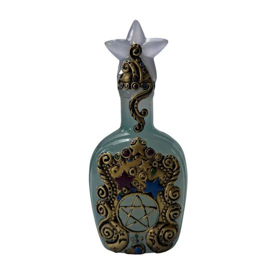 Vintage Decorative Bottle Ornament Resin Star Theme Vase Table Centerpiece Bedroom Living Room Dining Table Bookshelf Desktop Decoration