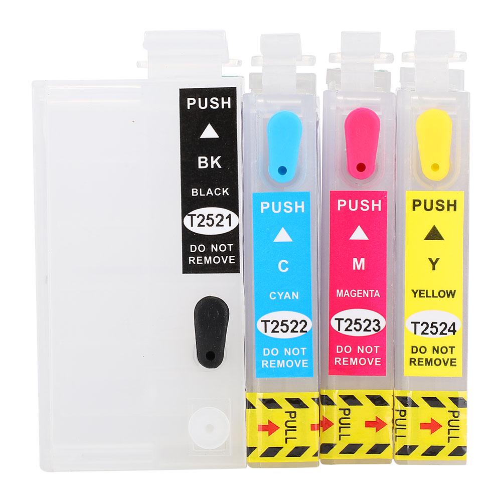 Zestaw wkładów atramentowych Akcesoria do drukarki dla 252XL WF7610 3640 7110 7210 7710