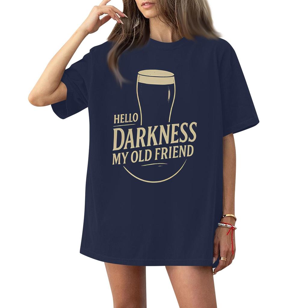 Women's Casual Fashion Round Neck St. Patrick Print Short Sleeve T-Shirt Top