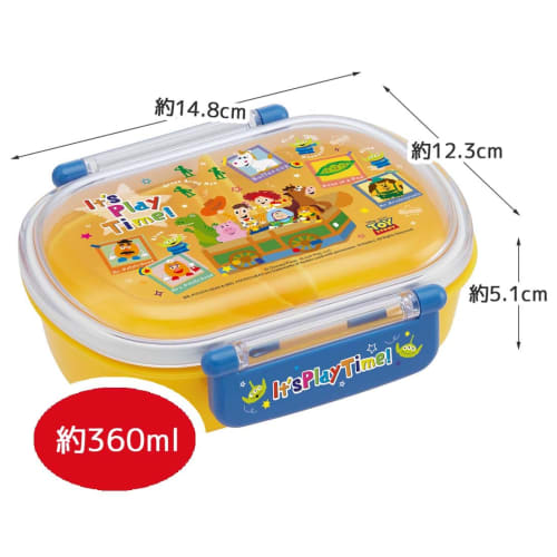 Skater Toy Story Lunch Box, 360ml, Antibacterial, for Kids, Made In Japan, QAF2BAAG-A
