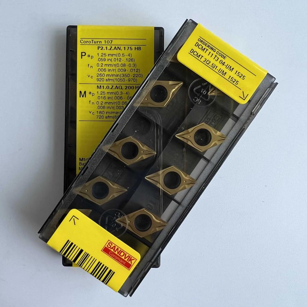 Original Sandvik / DCMT11T304-UM 1525  / CNC lathe carbide blade 10 Pcs