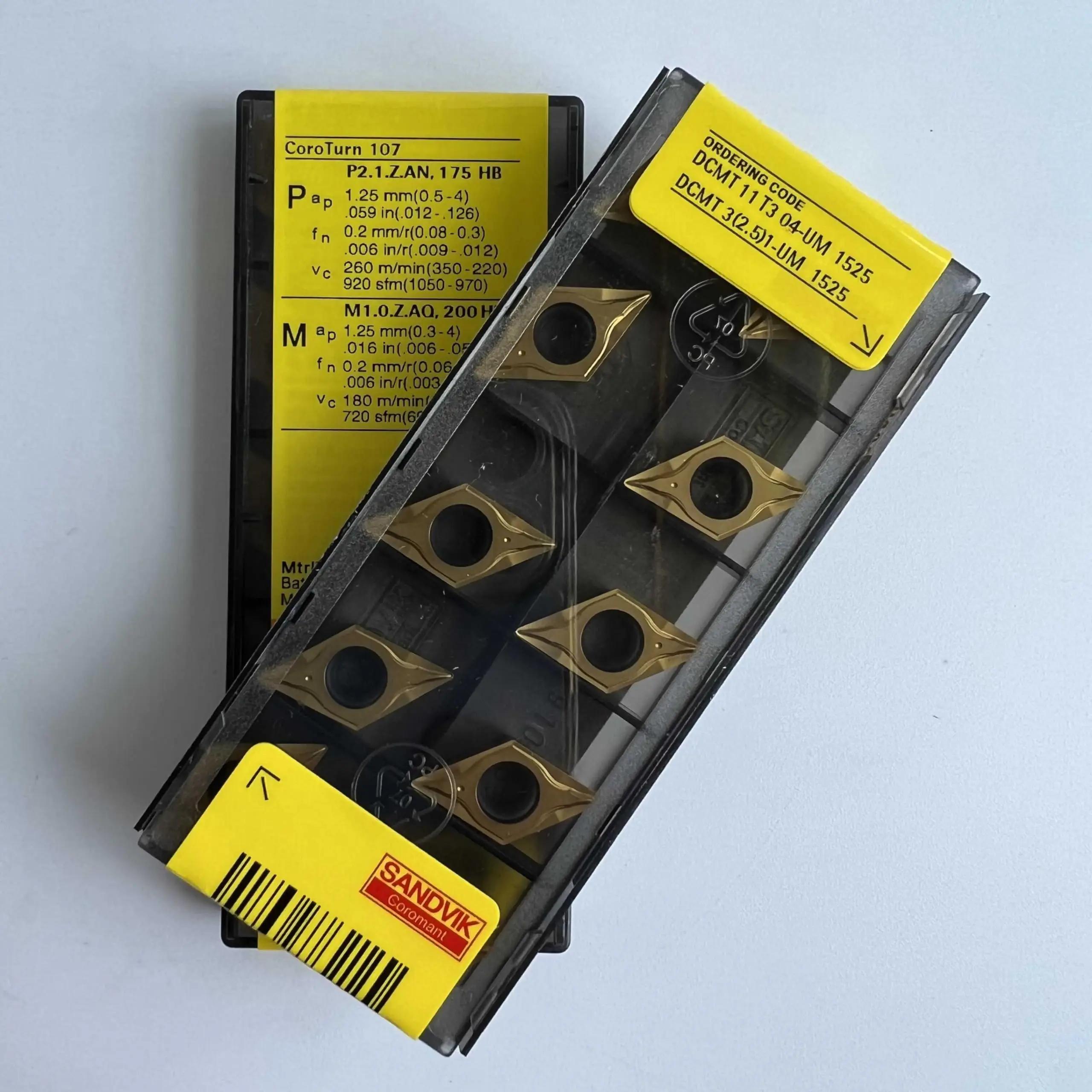 

Original Sandvik / DCMT11T304-UM 1525 / CNC lathe carbide blade 10 Pcs