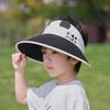 Dinosaur Kids Sun Hat With Breathable Nylon Wide Brim Uv Protection For Summer Outdoor Play