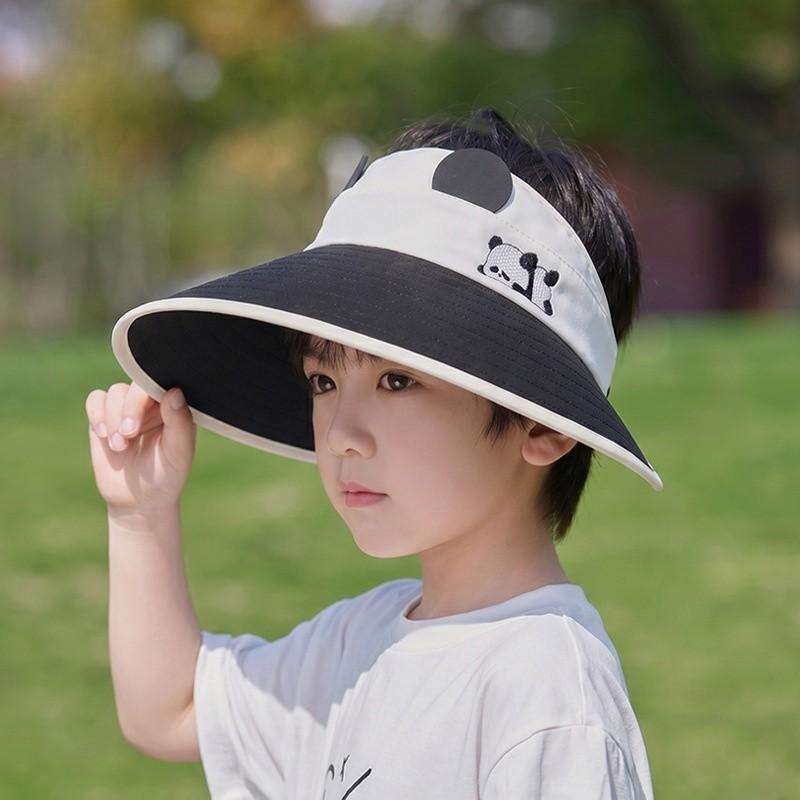 Dinosaur Kids Sun Hat With Breathable Nylon Wide Brim Uv Protection For Summer Outdoor Play