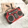 New Messenger Bag Personalized Radio Small Box Bag Shoulder Bag Korean Version Tape Recorder Box Bag Women's Bag