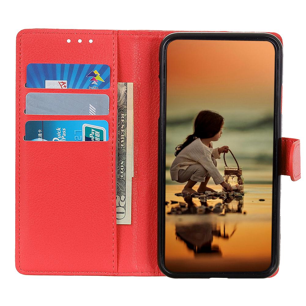 Wallet Case for Xiaomi Redmi Note 14 Pro 5G/Poco X7 5G PU Leather Phone Cover Litchi Texture