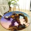 1pc Bumblebee5 Design Printed Area Round Carpet for Bedroom Living Room Home Decor Rugs Mat Non Slip Mat Rug for Bedside