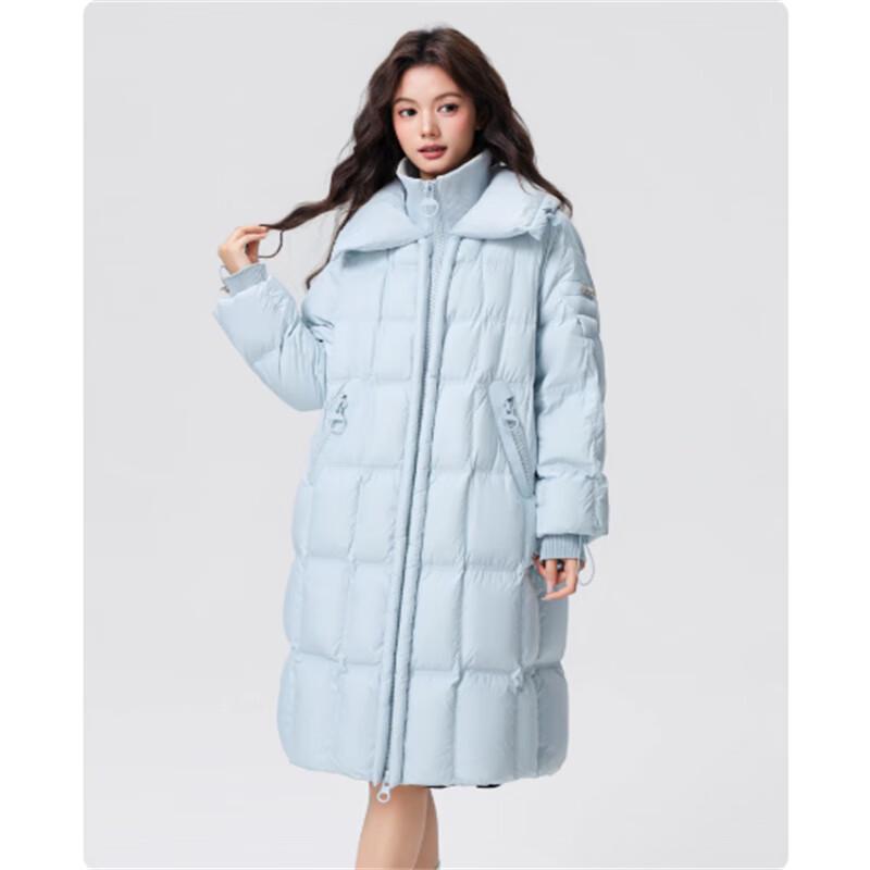 SNOWFLYING Women's New Smart Design Long Down Jacket