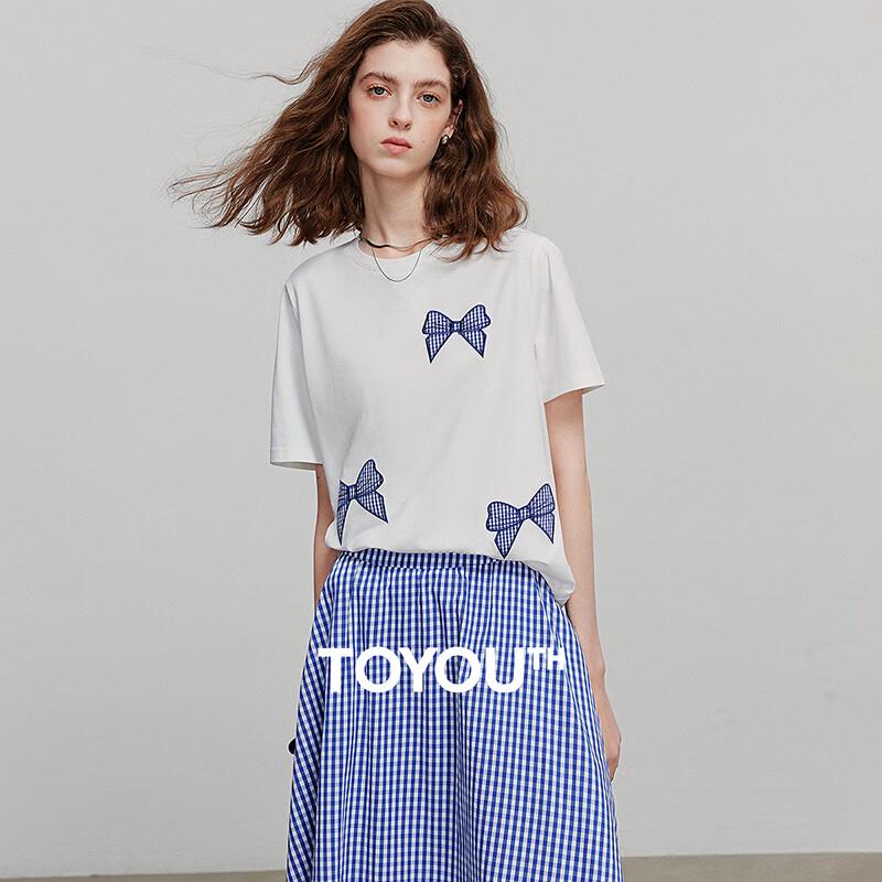 Chuyu Bowknot Sorona Short Sleeve T-Shirt