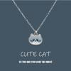 New Trendy Cute Enamel Cat Pendant Necklace For Women Exquisite Cartoon Kitten Metal Chain Choker Party Friendship Jewelry Gifts
