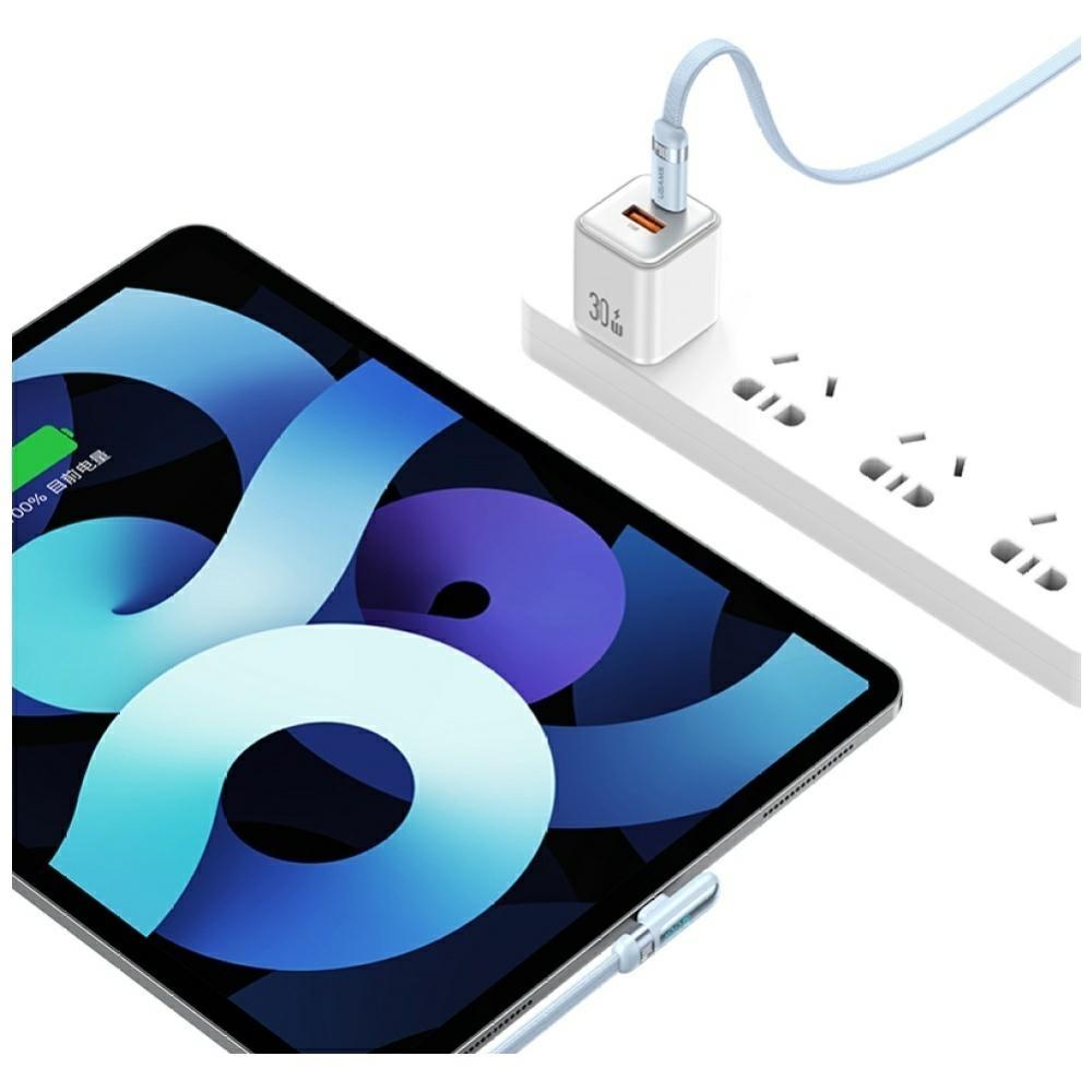 Kabel USAMS US-SJ653 PD 100W USB-C/USB-C 1.2m Fioletowy