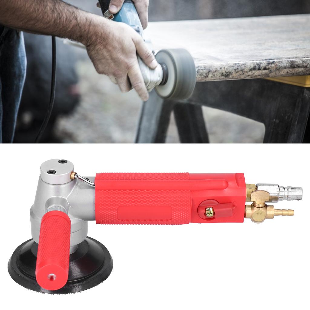 Pneumatic Water Mill 4in Injection Polisher Air Sander for Auto Body Work Grinding Tool