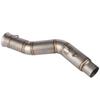 Motorcycle Exhaust Vent Middle Link Pipe Modified Side Exhaust for    R1 2009--2014