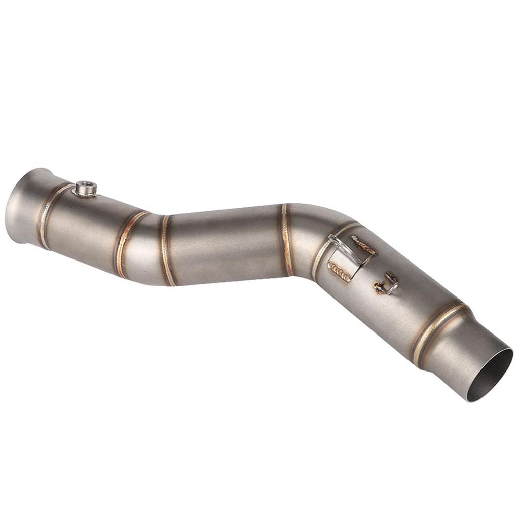 Motorcycle Exhaust Vent Middle Link Pipe Modified Side Exhaust for    R1 2009--2014