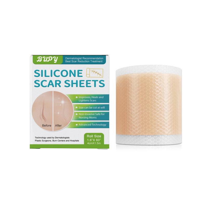 1 pièce de 150 cm de gel de silicone pour cicatrices, bande de traitement pour élimination des cicatrices d'acné, traumatisme, brûlure, réparation de la peau, beauté des oreilles