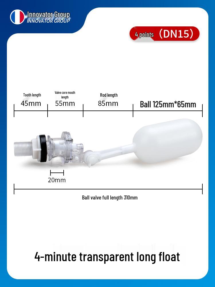 Automatický vypínací plovákový ventil pro vodní nádrže a věže