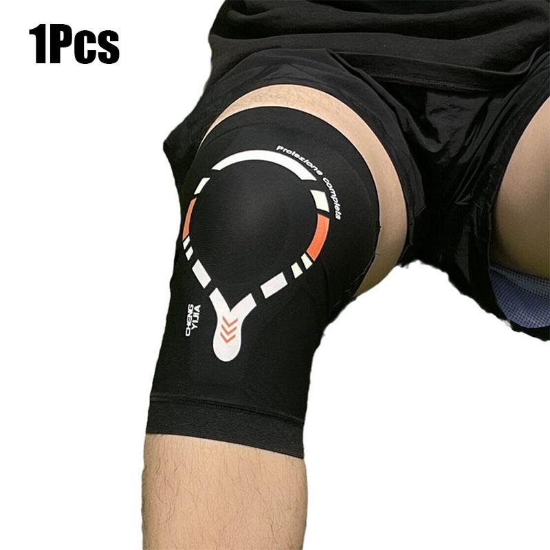 

1 шт., компрессионный наколенник, мягкая поддержка при растяжениях колена, напряжениях, болезненности, артрите, бурсите, травмах от чрезмерного использования M чёрный
