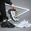 Men Chunky Sneakers Breathable Light Men Mesh Casual Shoes Autumn Platform Fashion Lace-Up Wear-resistant Shoes Tenis Masculino