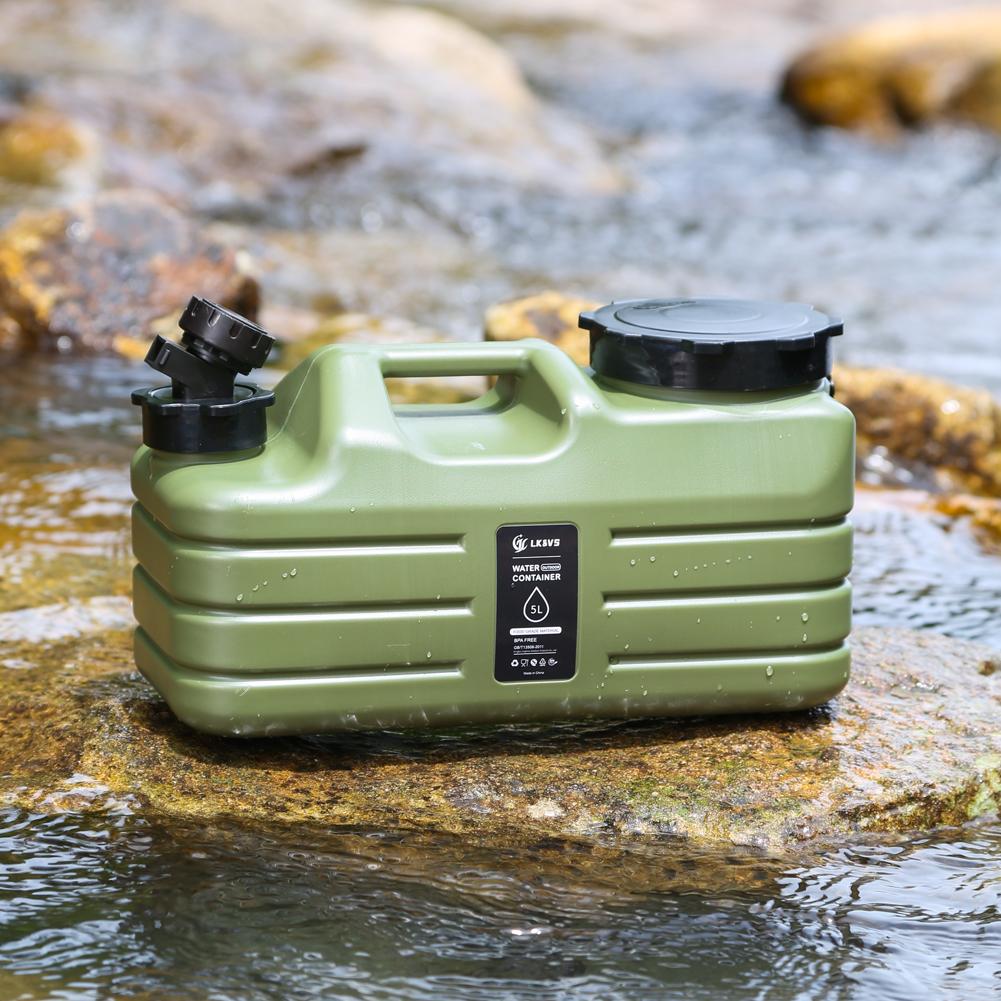 5L Water Storage Container Leak-Proof Water Dispenser Carrier Large Capacity Water Container Jug for Vehicle Car Camping
