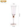 2Pcs PhnomCrystal Glass Champagne Glass Red Wine Glass, Wine Glass Model Room Wine Set Soft Decoration Dining Table Ornament