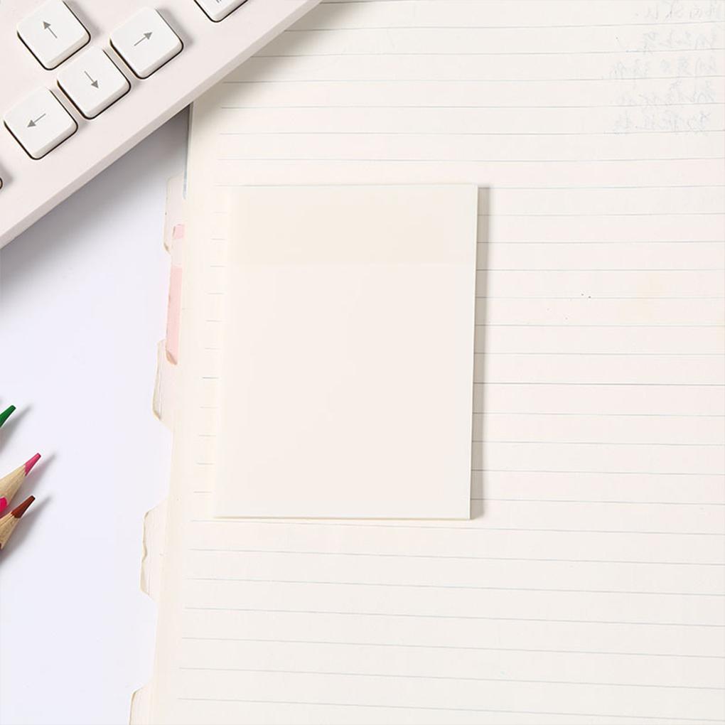 PET 50 Sheet Waterproof Indoor Household Office Library Window Computer Screen Memo Pad Notepad Accessories