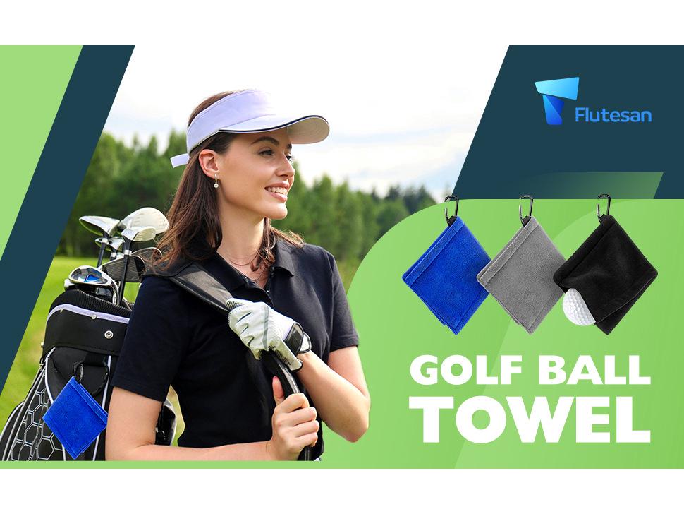 Prosop de Curățat Minge de Golf din Microfibră pentru Exterior cu Clip Convenabil pentru Talie