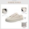 Summer New Biscuit Shoes Is Trendy Versatile Half-drag Canvas Shoes Platform Student Casual Shoes