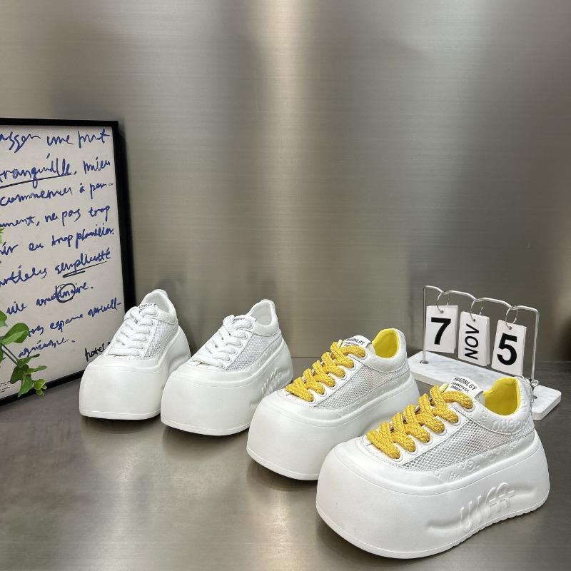 Thick-soled Thick-soled White Shoes Women's New Summer Mesh Breathable Small Board Shoes Casual Sports Shoes