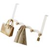Vertical Door Hooks Organizer Carbon Steel Frame Wooden Shelf For Hanging Clothes Hats Entryway Hanger