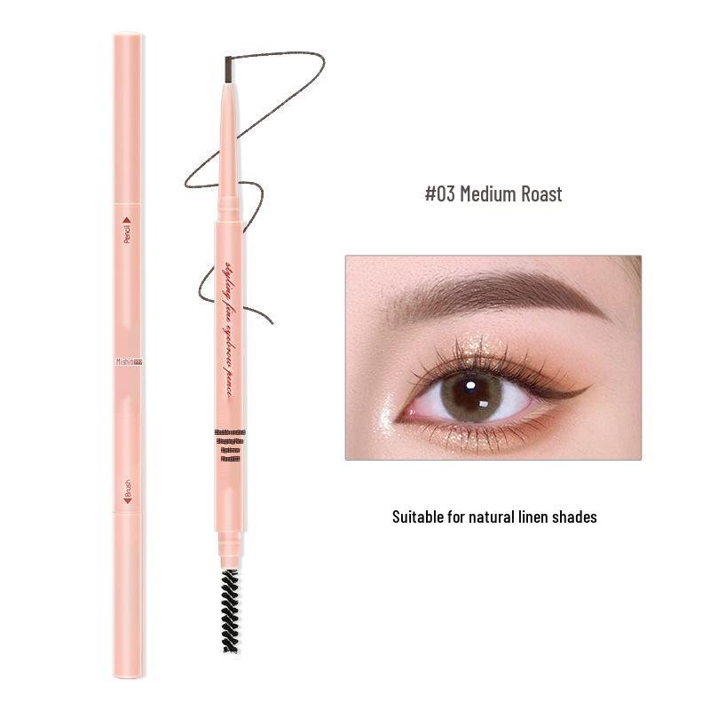 

Mishiti Ultra-Fine Waterproof Dual-Ended Eyebrow Pencil - Long-Lasting, Smudge-Proof, Easy to Apply.