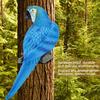 Harz Lebensechtes Vogel Ornament Figur Papagei Modell Spielzeug Gartenskulptur Wanddeko Blau Richtig?