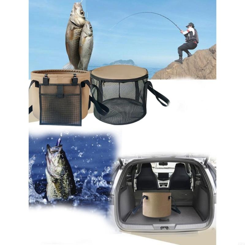 Multipurpose Foldable Water Bucket 20L Capacity PVC Outdoor Activity Essential China Mainland