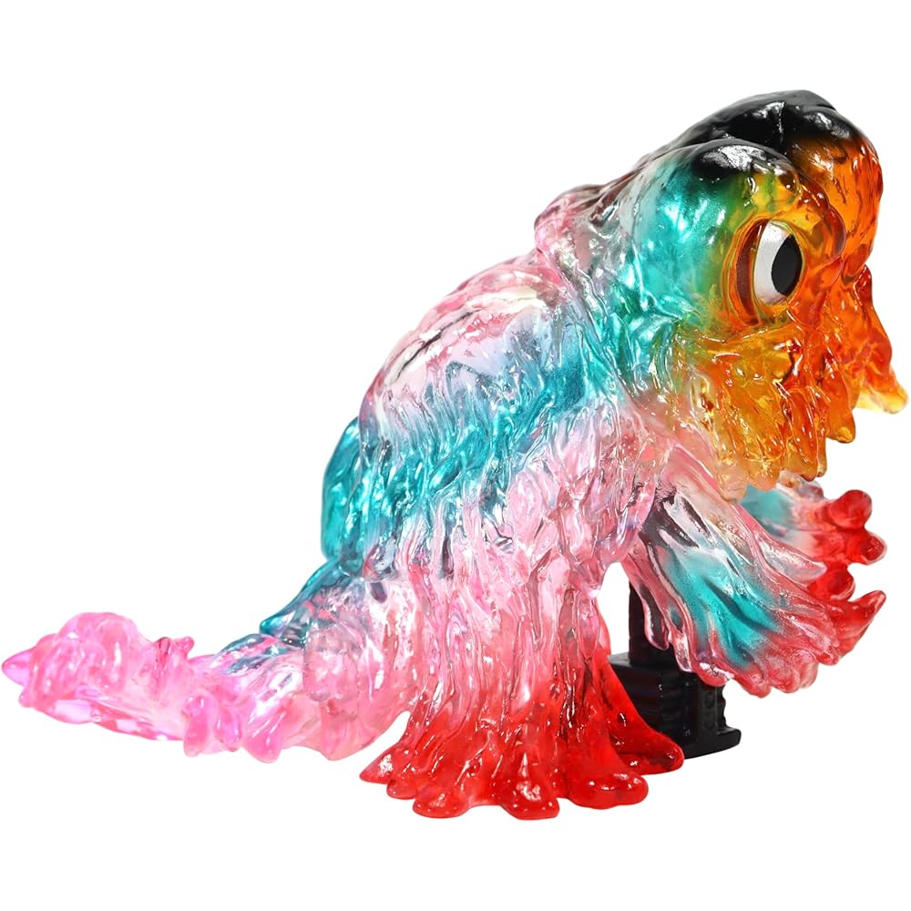 CCP Godzilla EX Series Medium Size Psychedelic Color Clear Version 90mm PVC Painted Soft Vinyl Figure