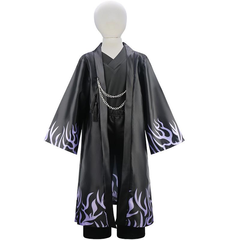 Dětský chlapecký kostým Jinu Party Cosplay Dětský Saja Chlapecká bunda Kalhoty Tričko Sada Převlek Halloweenský outfit