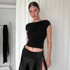 O-neck Short-sleeved Halter Women's T-shirt