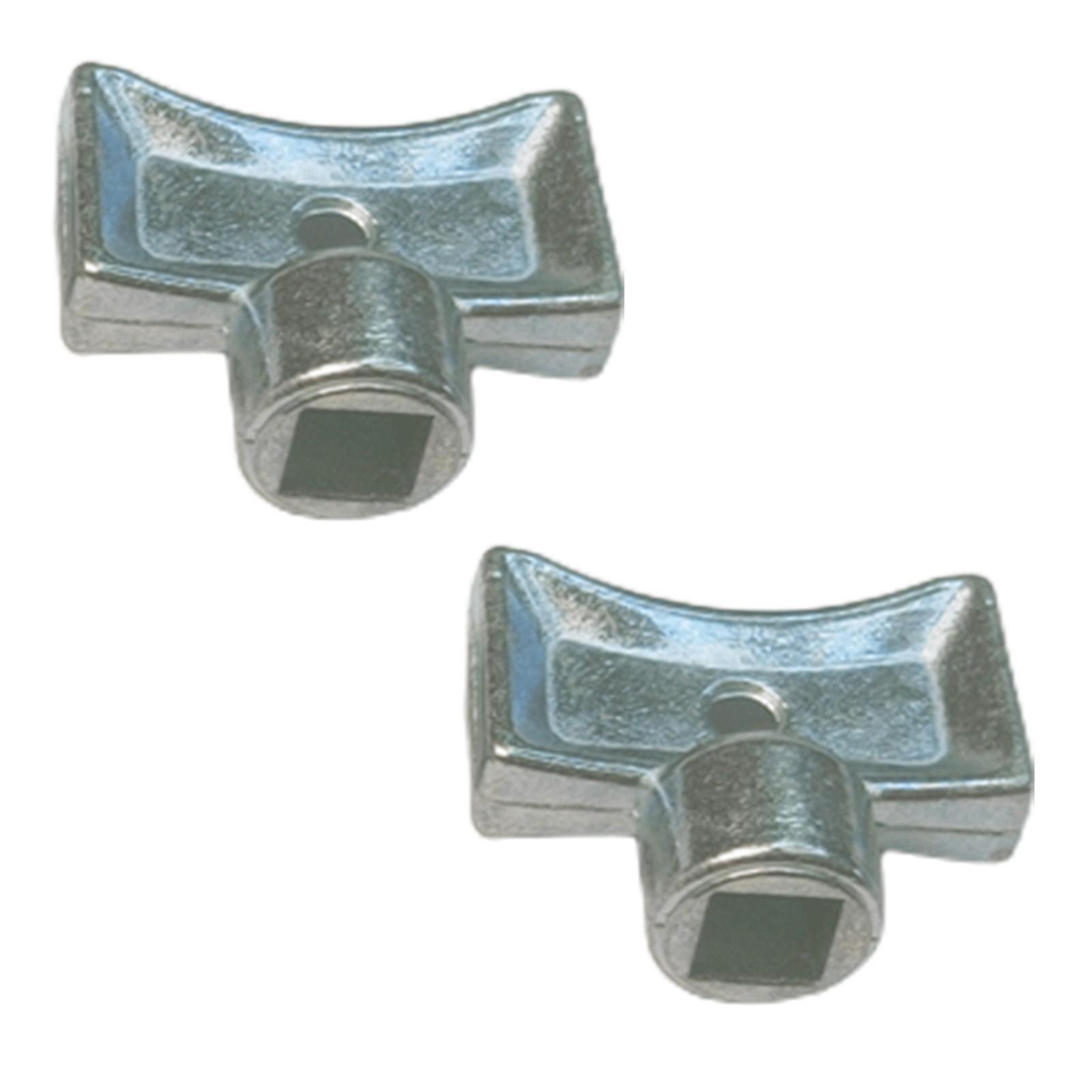 

2pcs Exhaust Valve Key Shatterproof Material Zinc Alloy A