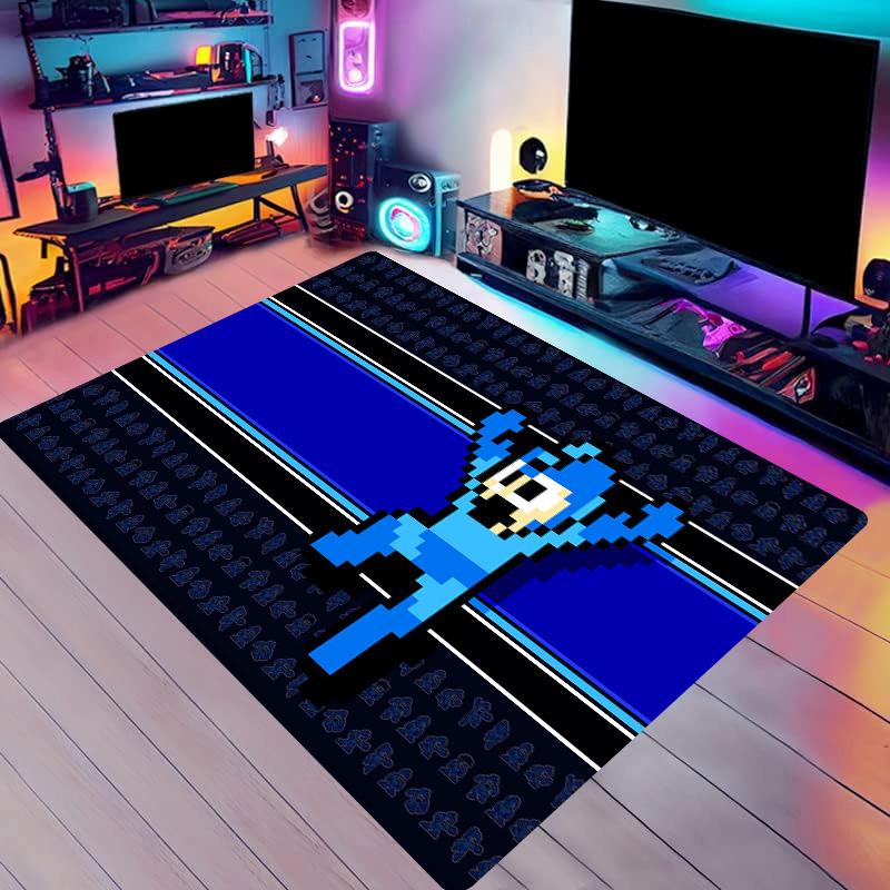 Robot Game Carpet M-Megaman European and American Series Living Room Square Rugs Tent Mats Carpets for Living Room