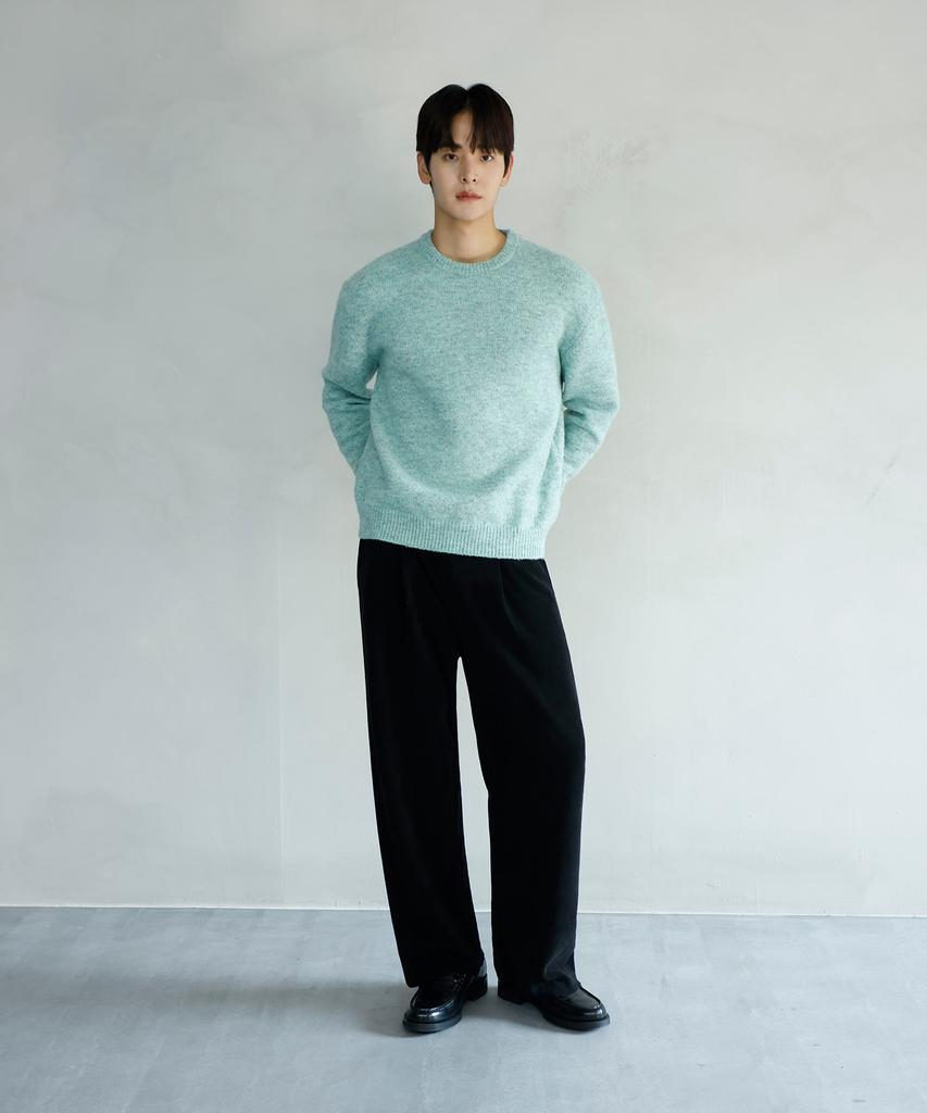 SIGNATURE Soft Heavy Corduroy One-Pleat Elastic Pants [3 Colors]