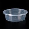 Disposable Round Plastic Takeout Container with High Lid