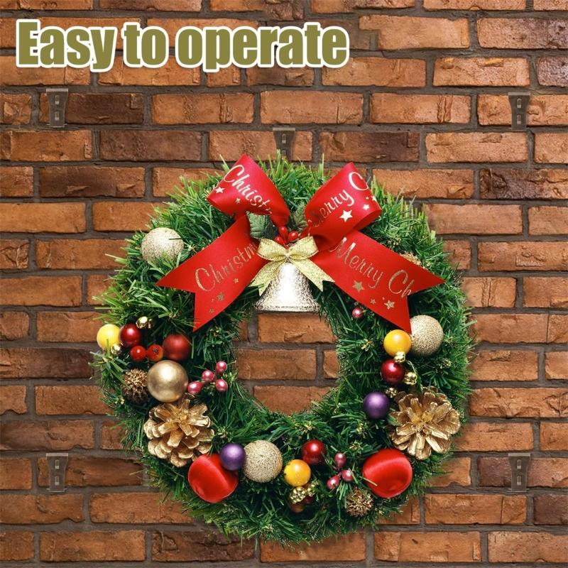 8 Pieces Brick Wall Hook Clips for Hanging Outdoor Decoration Pictures Lights Wreaths Practical Iron Brick Hanger