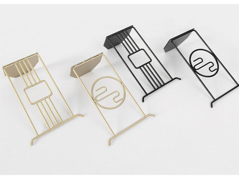 Chinese Style Creative Metal Bookends - Desktop Storage & Book Support Ornament