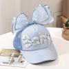 Cappello estivo traspirante in rete per bambini con visiera a becco d'anatra e protezione solare da principessa