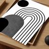 Bauhaus Black And White Lines Modern Poster  Coffee House Bar Room Wall Decor