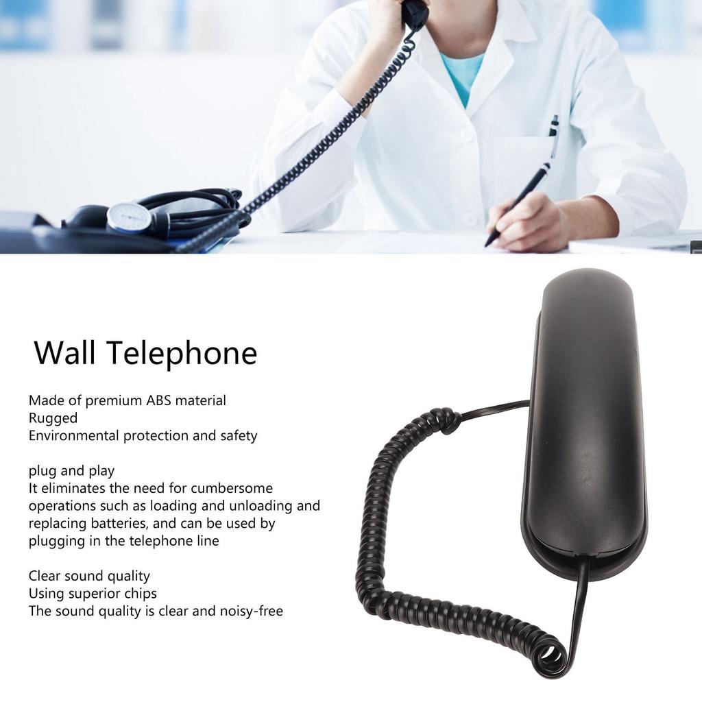 Nástěnný telefon Multifunkční Velká tlačítka     Funkce Pevná linka Nástěnný telefon pro   Hotel