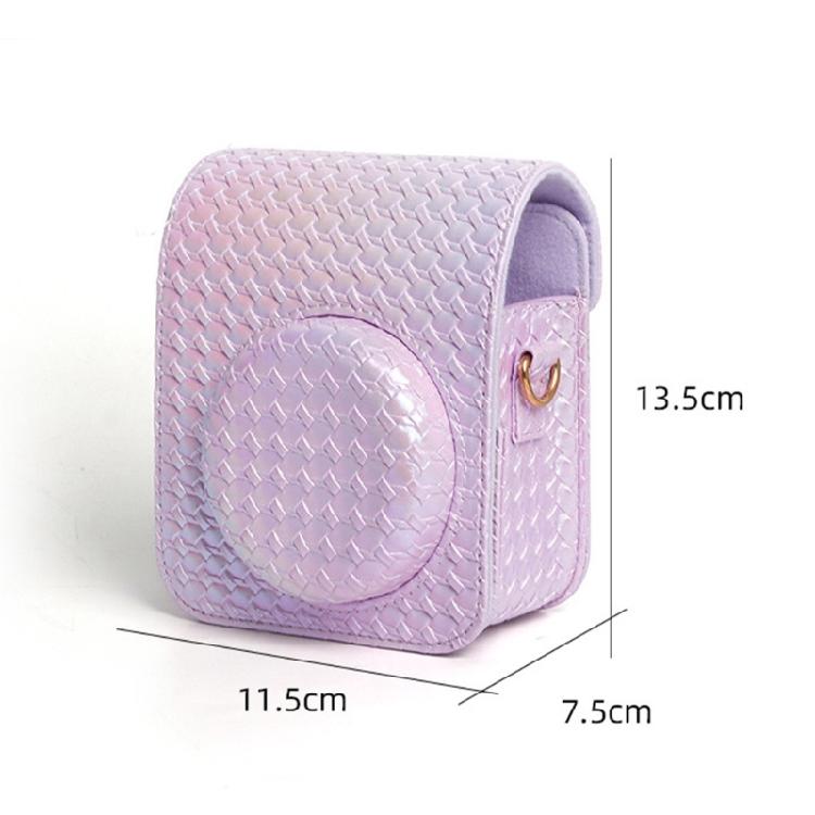 Soft PU Leather Camera Case for Mini 12 Instants Camera Silicone Protectors Bag with Removable Straps